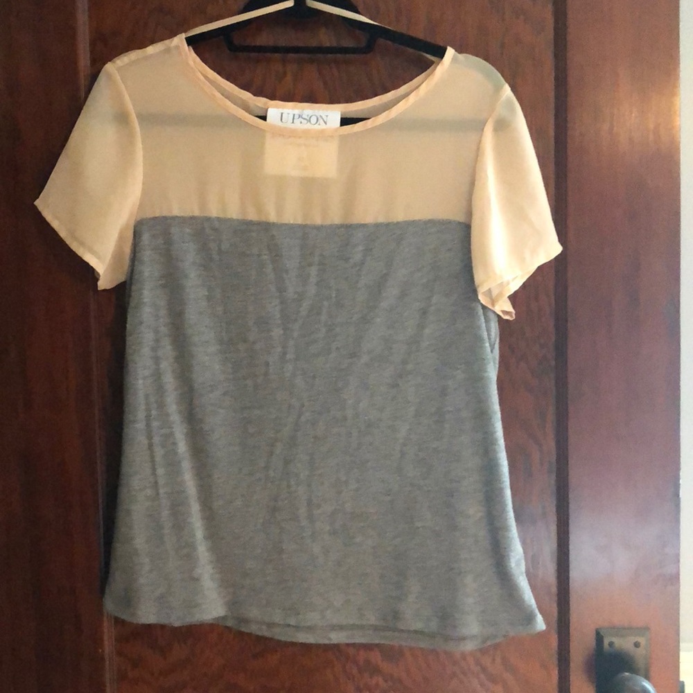 Gray and shear T-shirt